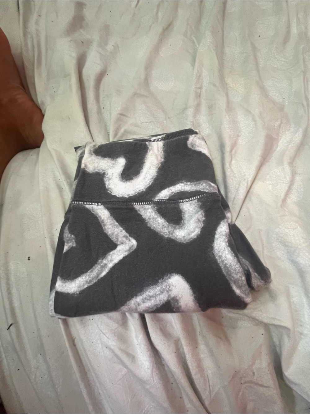 wild fable Black & White Abstract Print Leggings
